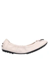 Tod's Ballet Flats In Light Pink