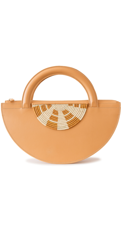 Eilaf Medani Extra Large Handbag Tan Maize Tan One Size