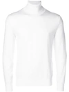 Z Zegna Techmerino Wool Rollneck Sweater In White
