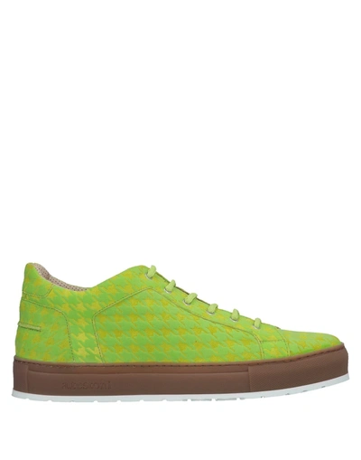 A.testoni Sneakers In Acid Green