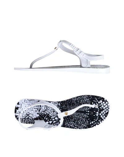 Mcq By Alexander Mcqueen Toe Strap Sandals In White