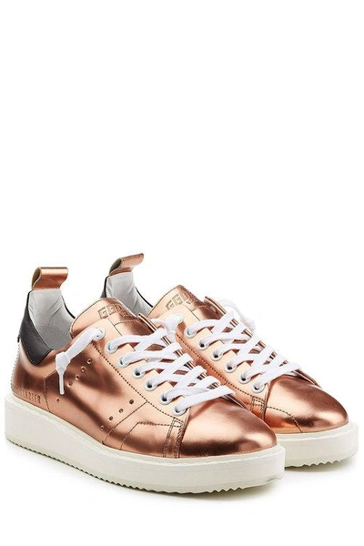 Golden Goose Deluxe Brand Starter Low-top Sneakers In Copper