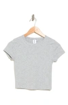 Abound Short Sleeve Baby Tee In Grey Heather