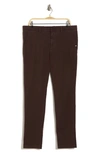Hugo Boss Kaito Stretch Cotton Pants In Brown