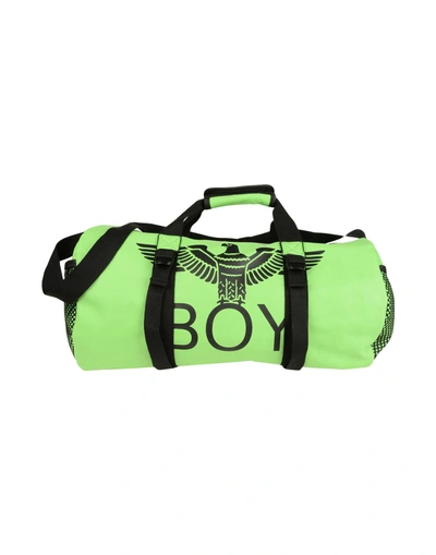 Boy London Travel & Duffel Bag In Green