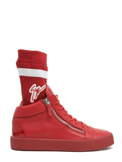 Giuseppe Zanotti Socks Shoes In Red