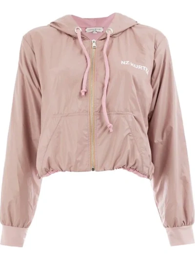 Natasha Zinko Zip Front Hooded Jacket In Pink