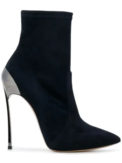 Casadei Techno Blade Ankle Boots - Blue