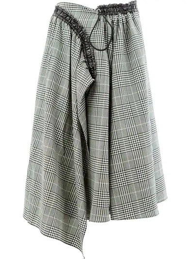 Aalto Checkered Skirt In Black