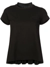 Sacai Pleated Back T-shirt - Black