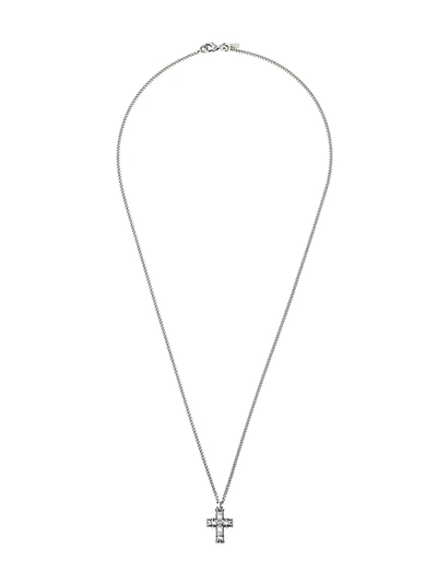 Emanuele Bicocchi Cross Pendant Necklace In Metallic