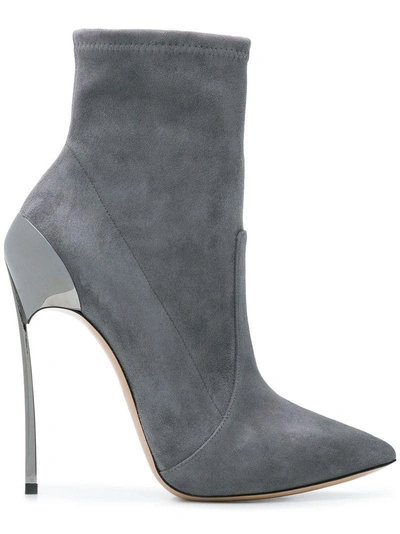 Casadei Techno Blade Ankle Boots - Grey