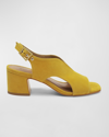 Bernardo Bedford Mid Heel Sandals In Ochre