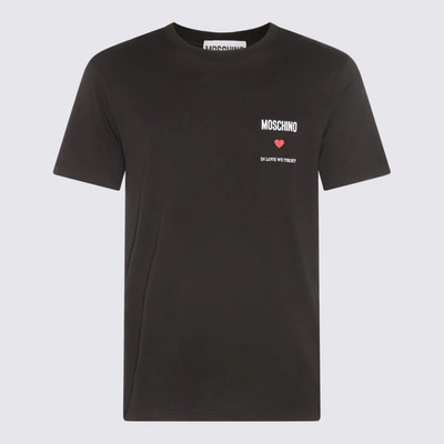 Moschino T-shirt E Polo Nero In Black
