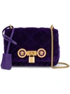 Versace Velvet Medusa Crossbody Bag - Purple