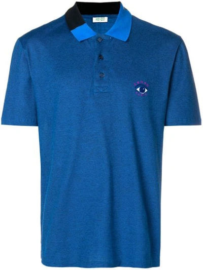 Kenzo Embroidered Logo Polo Shirt - Blue