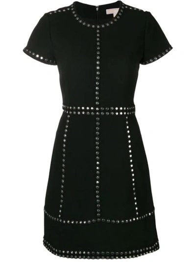 Michael Michael Kors Mini Dress With Studs In Black