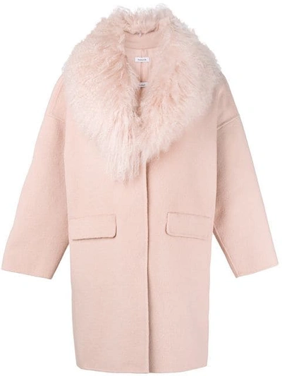 P.a.r.o.s.h Shawl Collar Coat In Pink