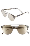 Cutler And Gross 50mm Polarized Round Sunglasses - Palladium / Dark Turtle