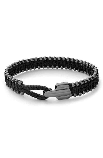 Miansai Turner Rope Bracelet In Solid Black