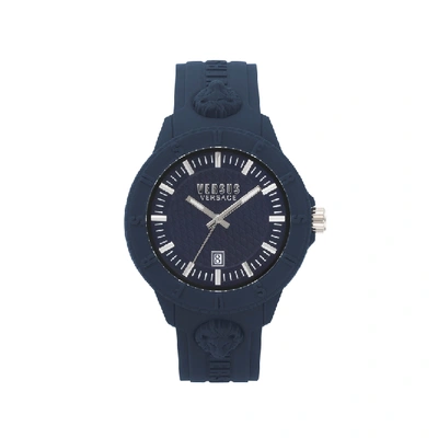 Versace Versus Unisex Tokyo Blue Silicone Strap Watch 43mm