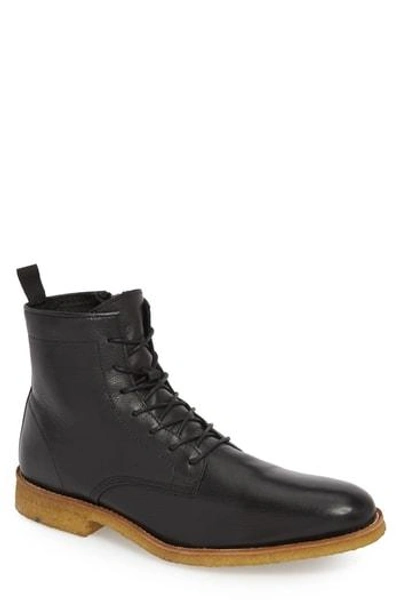 Supply Lab Jonah Plain Toe Boot In Black Leather