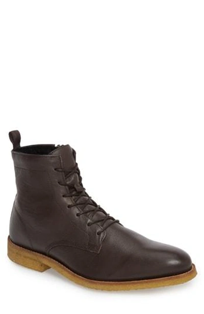 Supply Lab Jonah Plain Toe Boot In Brown Leather