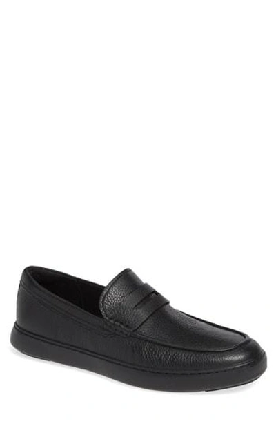 Fitflop Boston Moc Toe Penny Loafer In Black