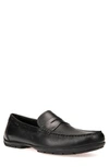 Geox Monet 2fit 13 Driving Moccasin In Black/ Black Leather