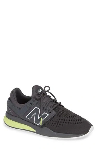 New Balance Men's 247 V2 Casual Sneakers From Finish Line In Magnet/solar Yellow