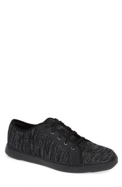 Fitflop Christophe Knit Lace-up Sneaker In Black
