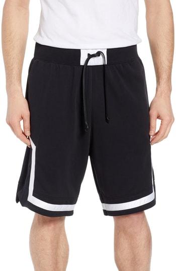 black nike shorts with white trim