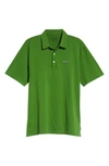 Patagonia Trout Fitz Roy Regular Fit Organic Cotton Polo In Myrtle Green