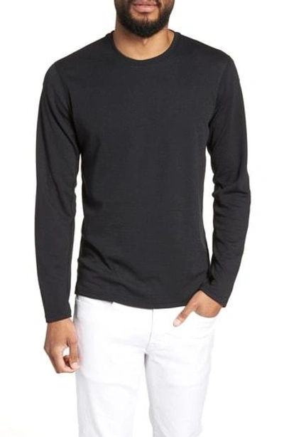 Reigning Champ Power Dry Long Sleeve Shirt In Black