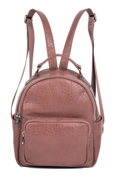 Urban Originals Vegan Leather Mini Backpack In Rose Pink