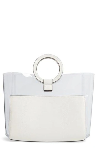 Vince Camuto Clea Faux Leather Tote - White In Snow White