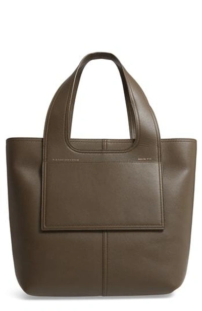 Victoria Beckham Apron Leather Tote - Black