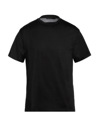 Low Brand Man T-shirt Black Size 4 Cotton