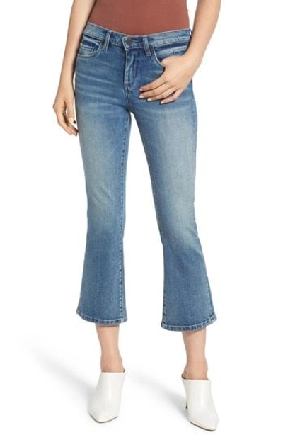 Blanknyc The Varick Crop Flare Jeans In Damage Control