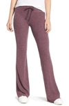 Wildfox Tennis Club Fleece Pants In Crushed Berry