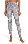 Varley Bedford Marble Print Leggings In Silver Tie Die