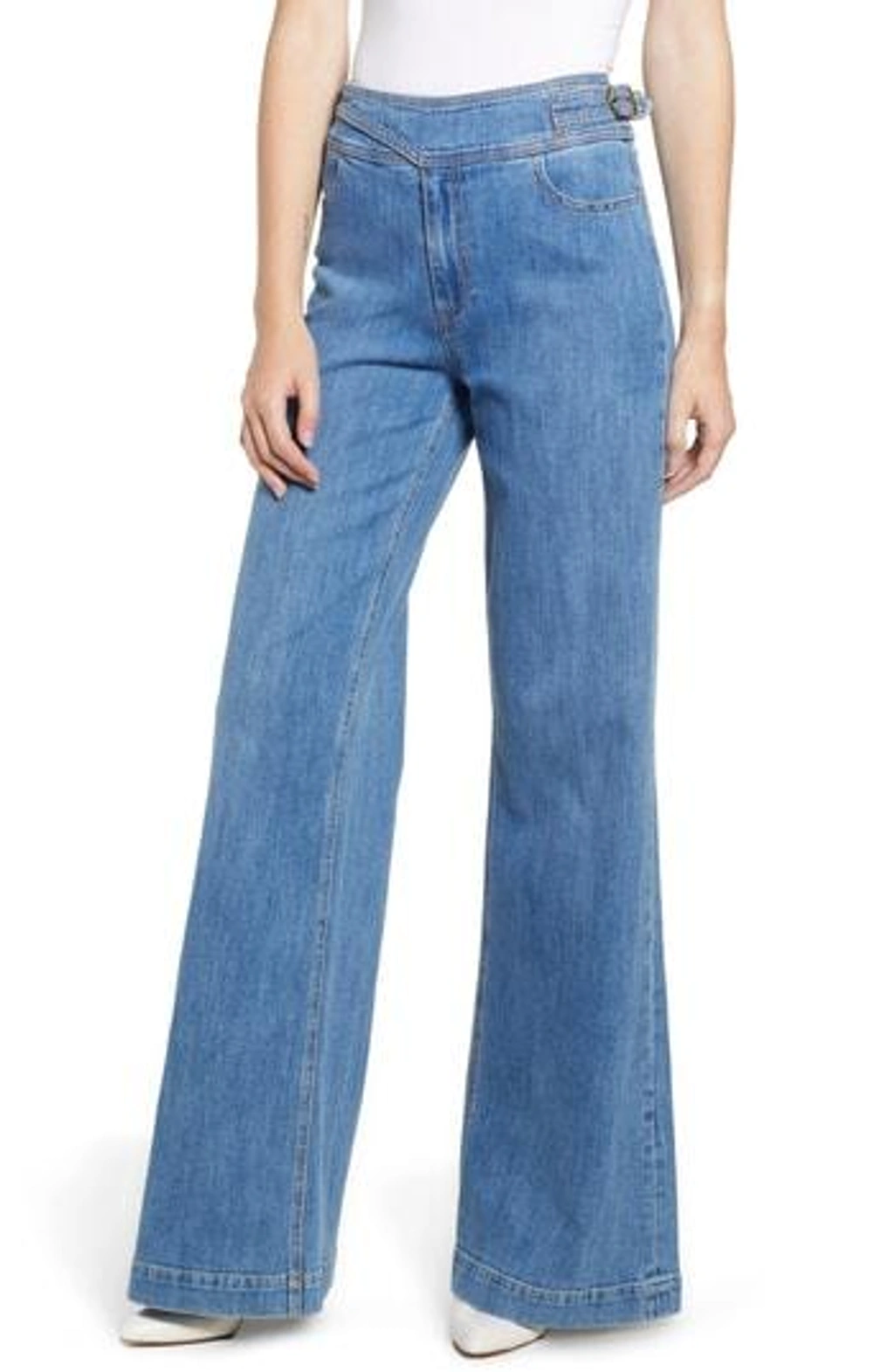 Paige Vintage Sutton High Waist Flare Jeans In Vesper ModeSens
