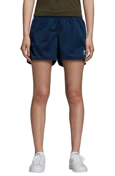 Adidas Originals 3-stripes Shorts In Collegiate Navy