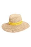 Lola Hats Re-mama Tarboush Raffia Hat - Yellow