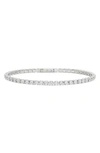 Vince Camuto Crystal Tennis Bracelet In Silver