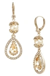 Marchesa Double Drop Pendant Earrings In Silk Multi/ Gold