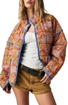 Free People Chloe Floral Print Jacket In Candy Combo