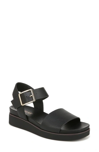 Lifestride Gillian Ankle Strap Platform Sandal In Black