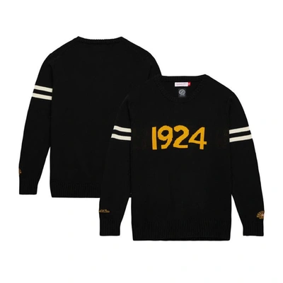 Mitchell & Ness Men's  Black Boston Bruins 100th Anniversary Pullover Sweatshirt