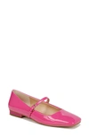 Franco Sarto Tinsley Square Toe Mary Jane Flat In Pink